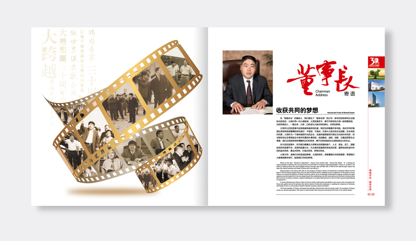 單位30周年紀(jì)念冊設(shè)計